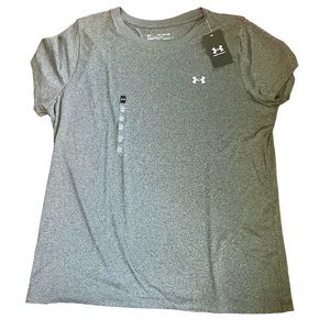 NWT • Under Armour Grey T-Shirt Heat Gear Technology